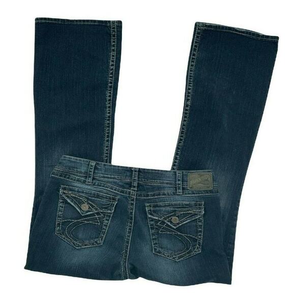 Silver Jeans Suki Surplus Men Sz W36/L34 Bootcut Light Wash Button Pockets Denim - Picture 6 of 10